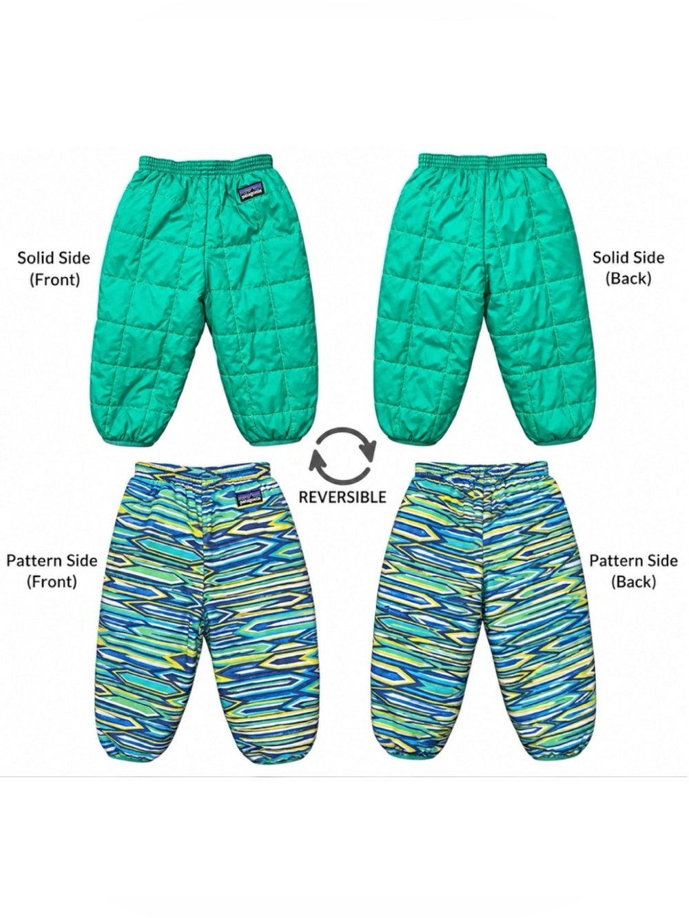 Patagonia Reversible Toddler Winter/Snow Pants - Size 2T